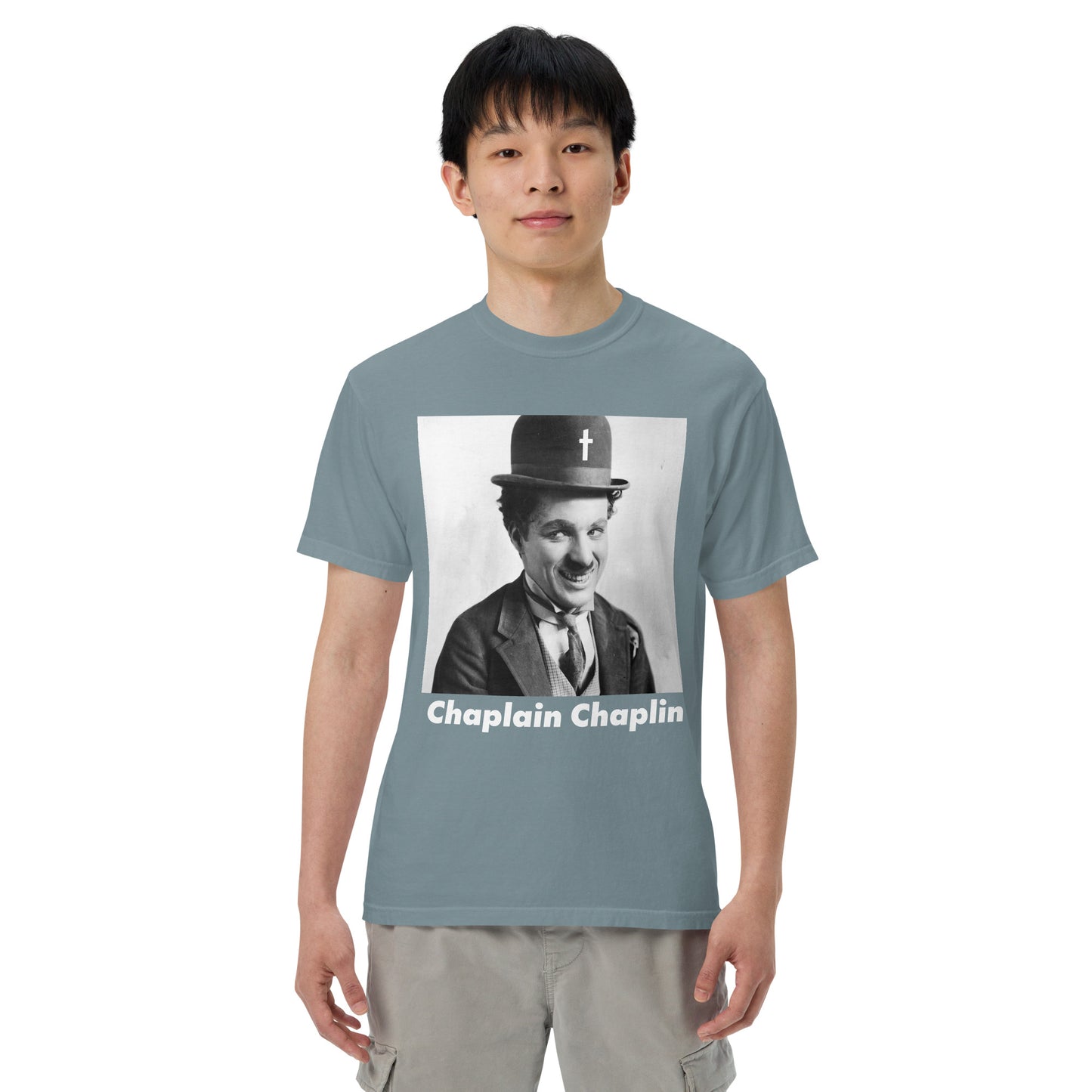 Charlie CHAPLAIN Chaplin Men’s garment-dyed heavyweight t-shirt