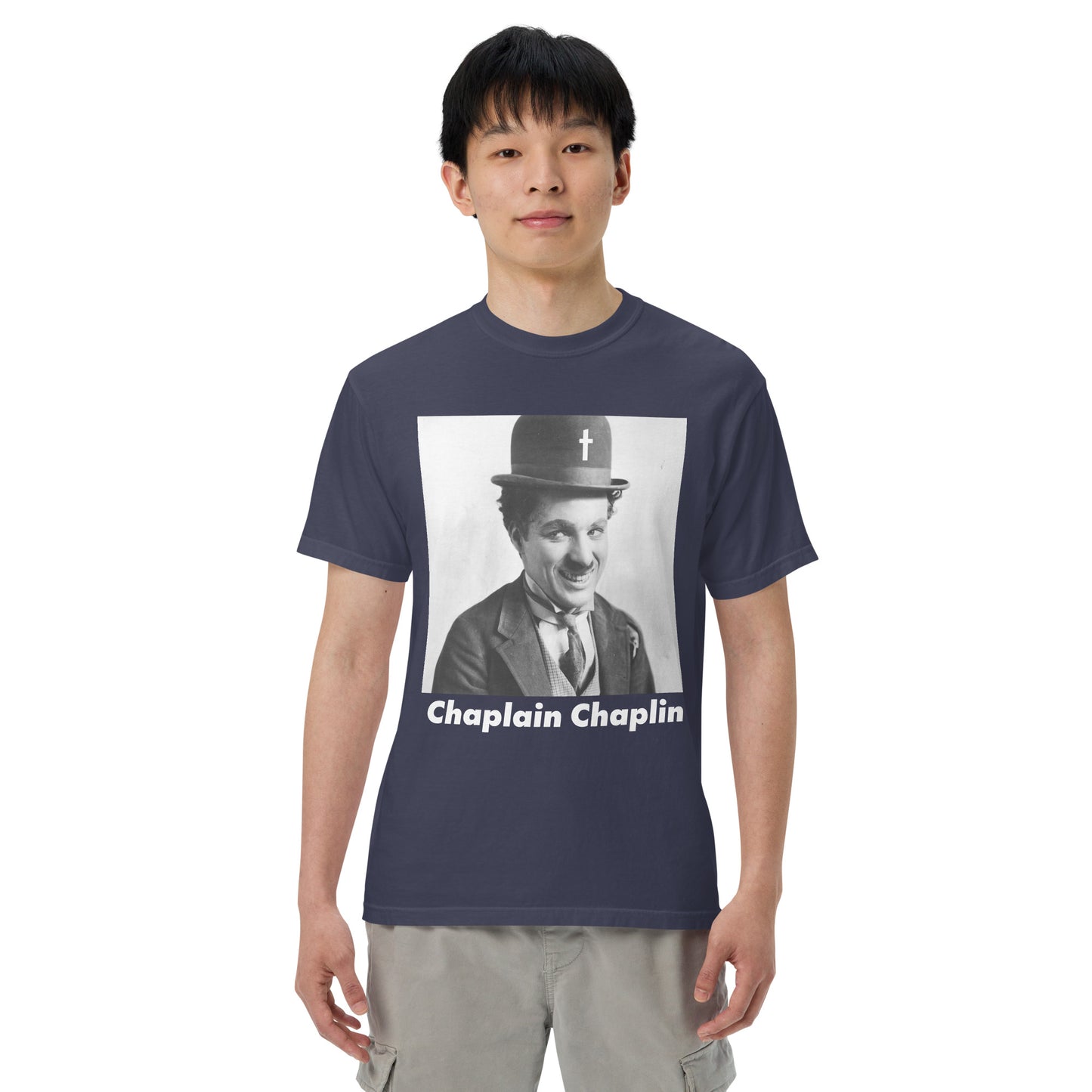 Charlie CHAPLAIN Chaplin Men’s garment-dyed heavyweight t-shirt