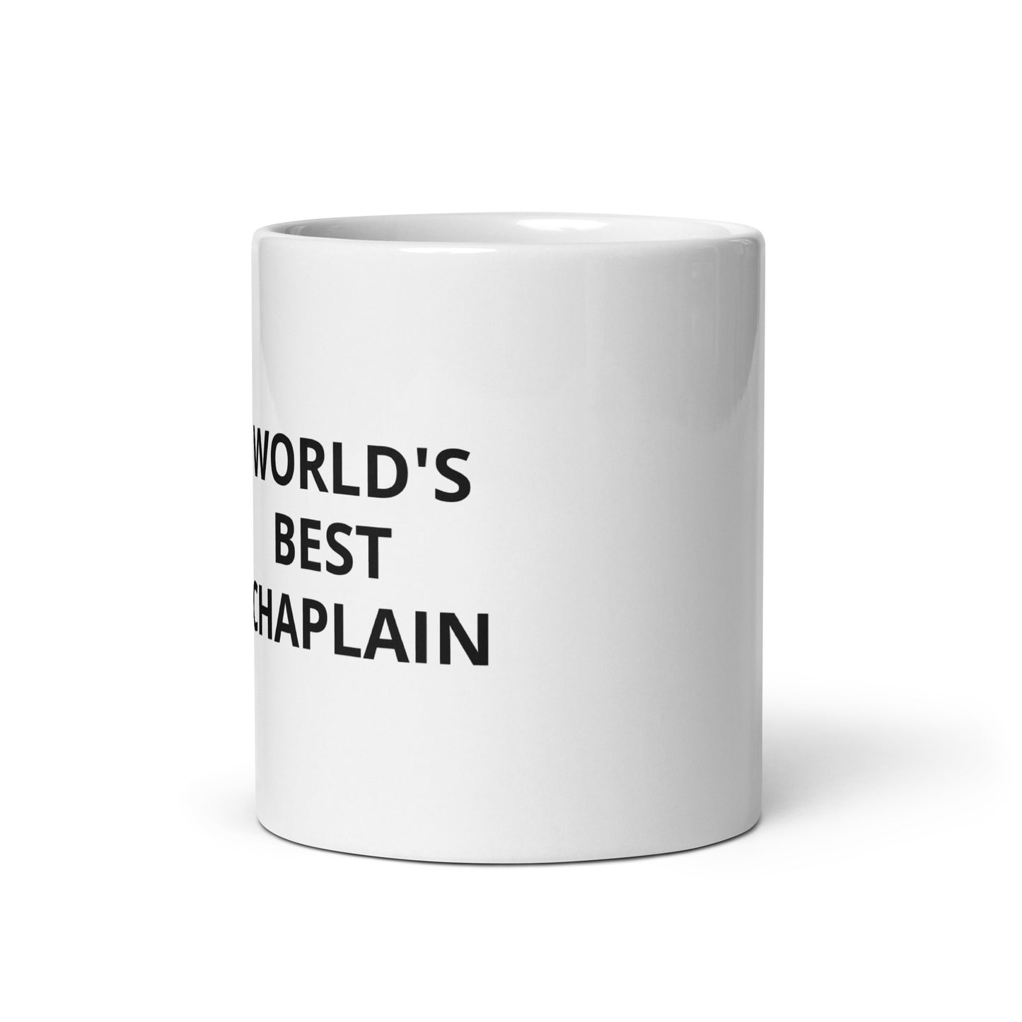 WORLD'S BEST CHAPLAIN | White glossy mug