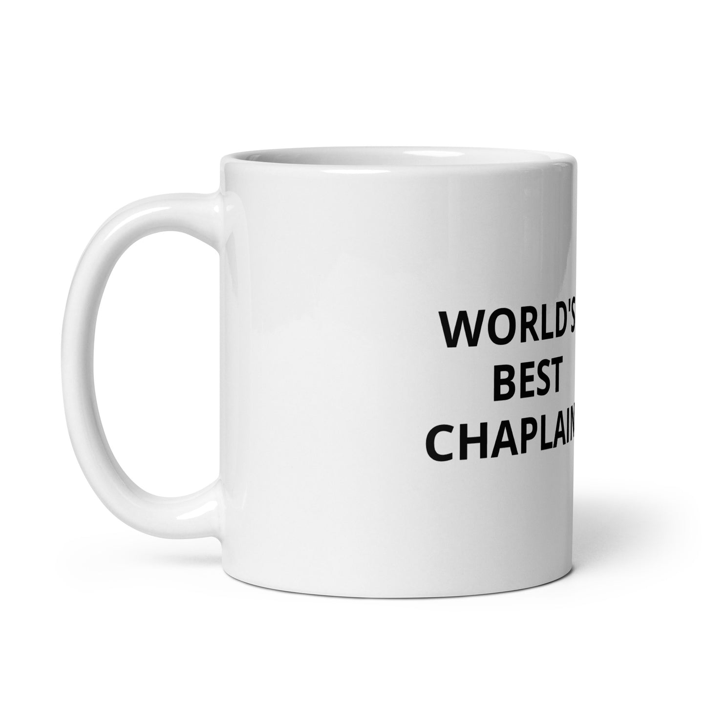 WORLD'S BEST CHAPLAIN | White glossy mug