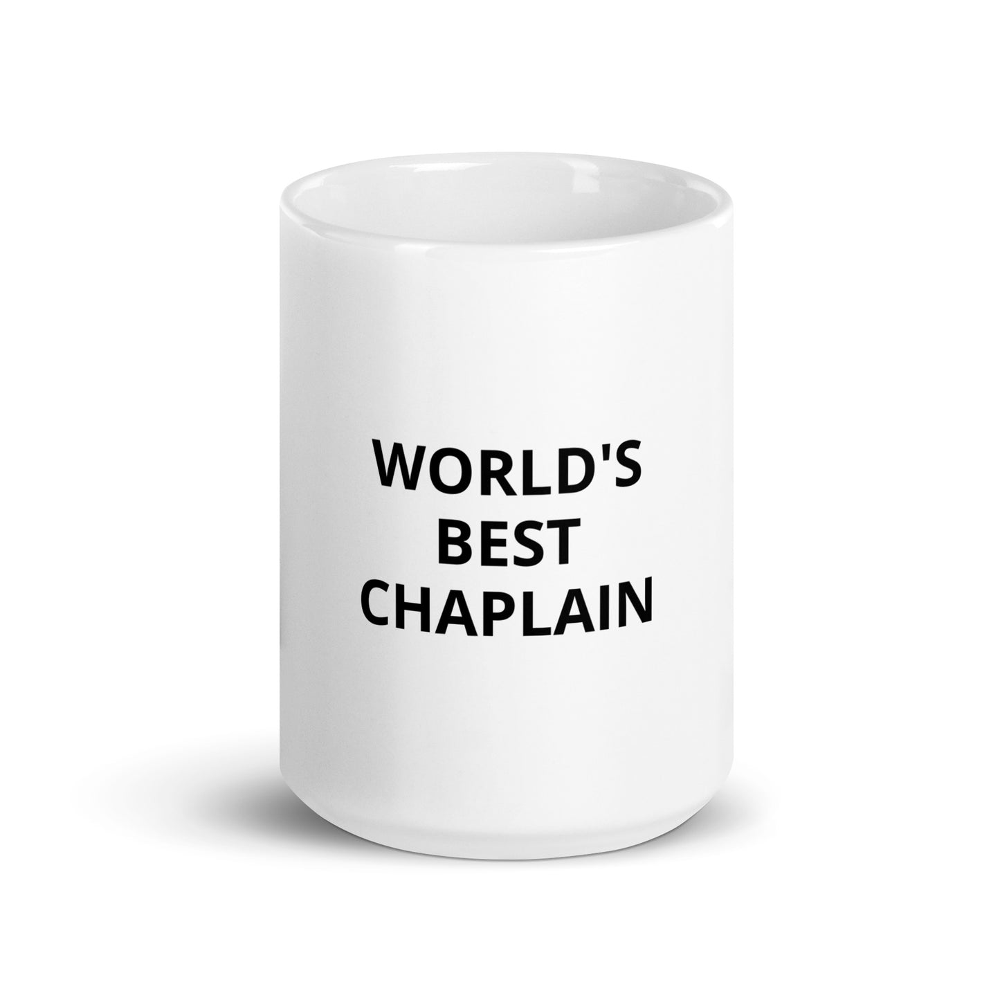 WORLD'S BEST CHAPLAIN | White glossy mug